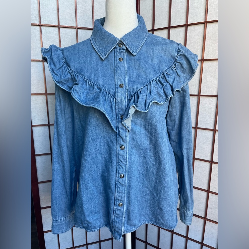 Zara denim top